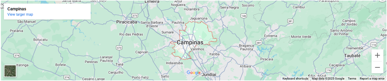 Mapa de Campinas